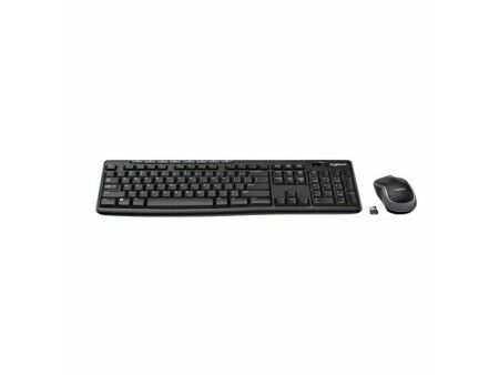 Klawiatura Bezprzewodowa i Myszka Logitech 920-004513 Czarny Qwerty Hiszpańska QWERTY