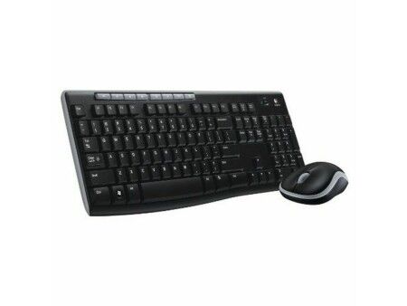 Klawiatura Bezprzewodowa i Myszka Logitech 920-004513 Czarny Qwerty Hiszpańska QWERTY