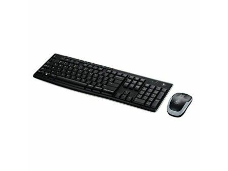 Klawiatura Bezprzewodowa i Myszka Logitech 920-004513 Czarny Qwerty Hiszpańska QWERTY