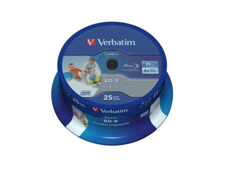 Blu-Ray BD-R do wydruku Verbatim 43811 25 Sztuk