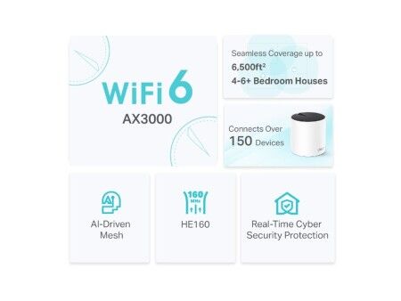 Kabel Sieciowy Sztywny UTP Kategoria 6 TP-Link DECO X55(3-PACK)