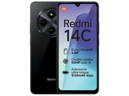 Smartfony Xiaomi REDMI 14C 8-256 BK Octa Core 8 GB RAM 256 GB Czarny
