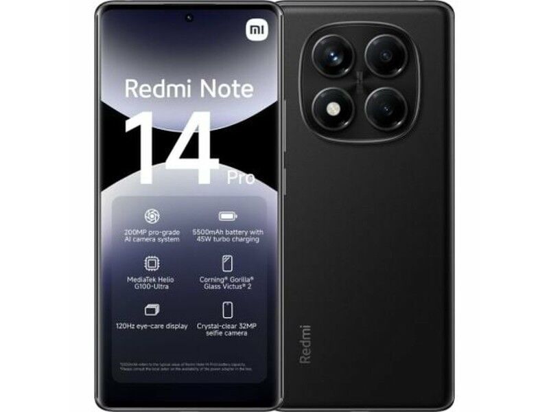 Smartfony Xiaomi NOTE14P 8-256 BK Octa Core 8 GB RAM 256 GB Czarny 6,67"