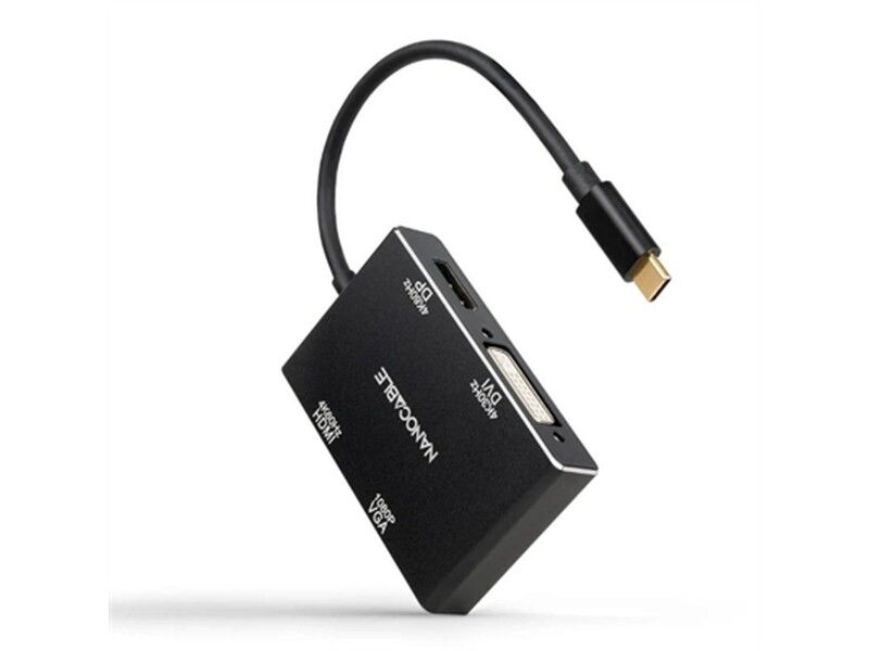 HUB USB-C NANOCABLE 10.16.4307 Czarny