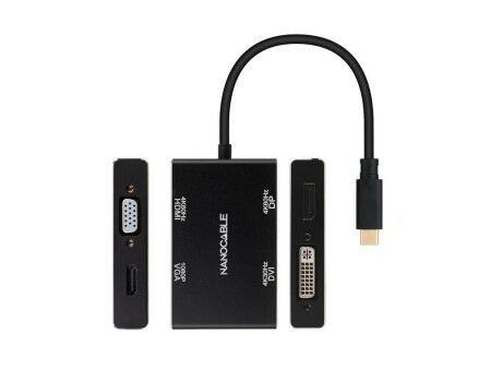 HUB USB-C NANOCABLE 10.16.4307 Czarny