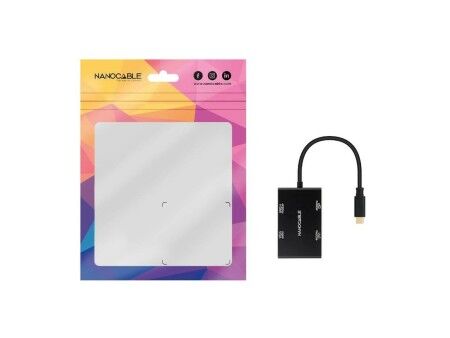 HUB USB-C NANOCABLE 10.16.4307 Czarny