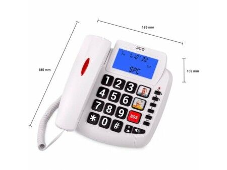 Telefon Stacjonarny SPC 3296B Biały