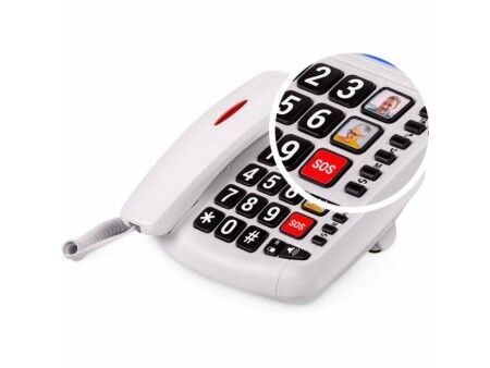 Telefon Stacjonarny SPC 3296B Biały