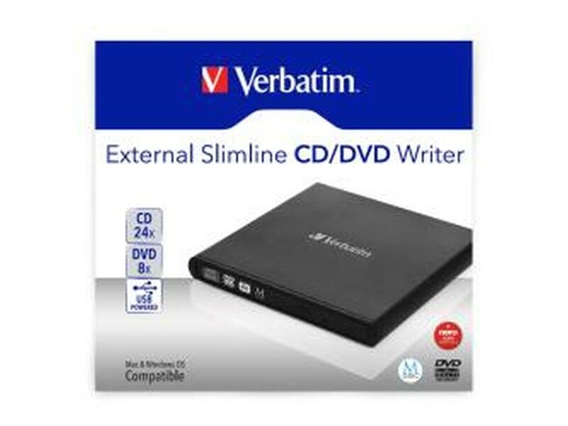 Nagrywarka zewnętrzna Verbatim Slimline CD/DVD 24x