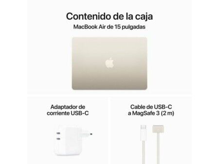 Laptop Apple MRYT3Y/A 15,3" M3 8 GB RAM 512 GB SSD