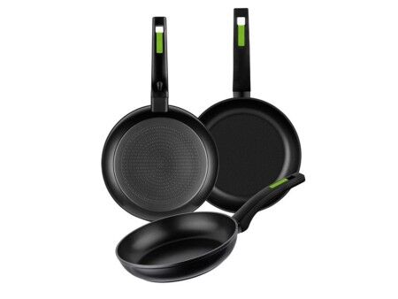 Set Patlni Monix TP-8435092423253_240019_Vendor 18/22/26 CM Kolor Zielony Aluminium Bakelit 26 cm (3 pcs)