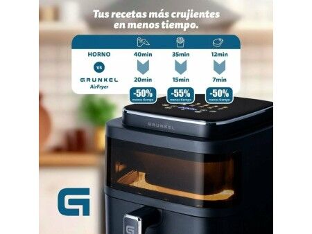 Frytkownica na gorące powietrze Grunkel Light Fryer 1400 W 6 L Czarny