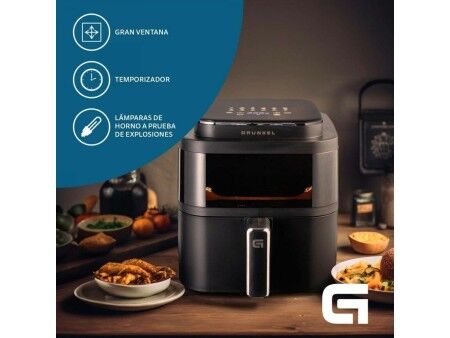Frytkownica na gorące powietrze Grunkel Light Fryer 1400 W 6 L Czarny