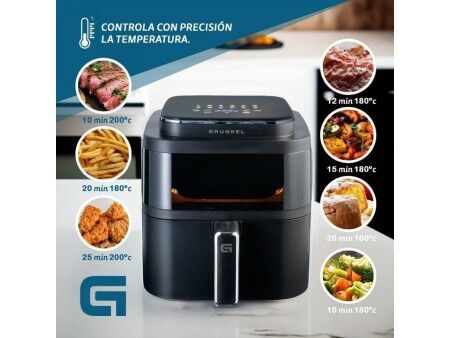 Frytkownica na gorące powietrze Grunkel Light Fryer 1400 W 6 L Czarny