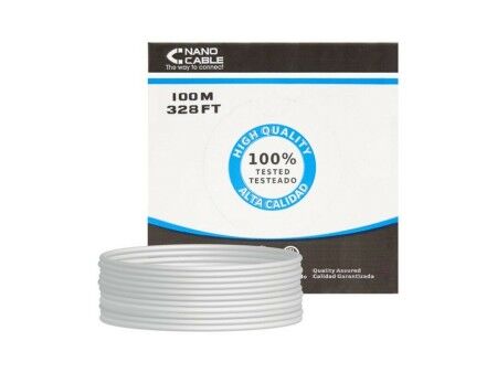 Kabel RJ45 kategorii 5e UTP NANOCABLE 10.20.0302-FLEX Szary 100 m