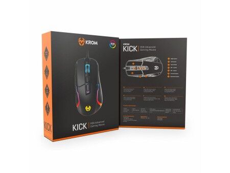 Myszka do Gry Krom Kick Czarny 6200 dpi RGB