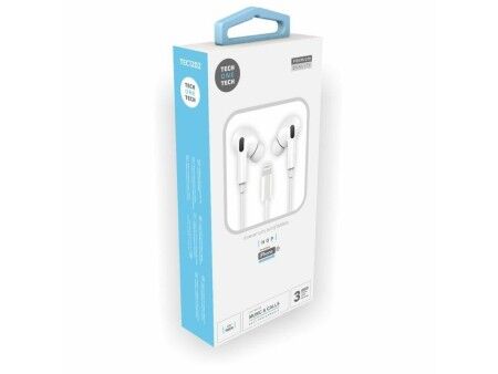 Słuchawki z Mikrofonem Tech One Tech TEC1203 Biały 10 Sztuk