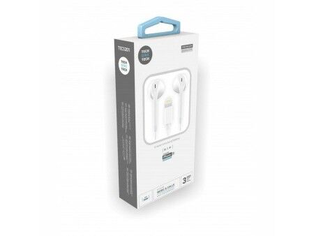 Słuchawki z Mikrofonem Tech One Tech TEC1203 Biały 10 Sztuk