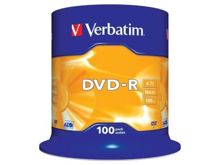 DVD-R Verbatim DVD-R Matt Silver 100 Sztuk