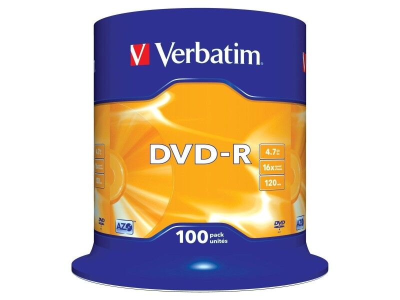 DVD-R Verbatim DVD-R Matt Silver 100 Sztuk