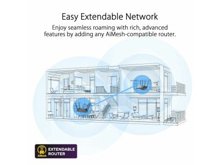 Router Asus 90IG08T0-MO3H00 Czarny RJ45 Ethernet LAN Wi-Fi