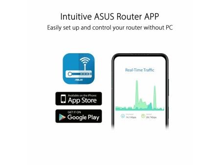 Router Asus 90IG08T0-MO3H00 Czarny RJ45 Ethernet LAN Wi-Fi