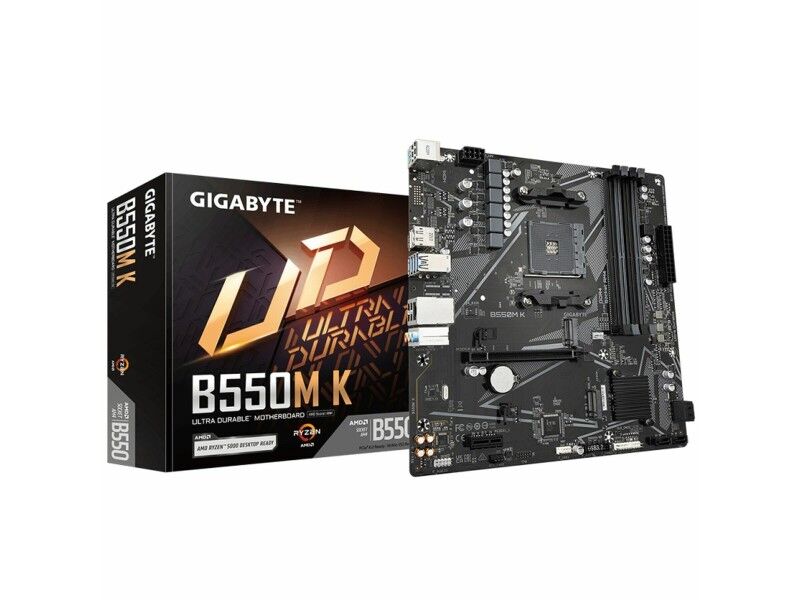 Płyta główna Gigabyte B550M K 1.0 AMD B550 AMD AMD AM4