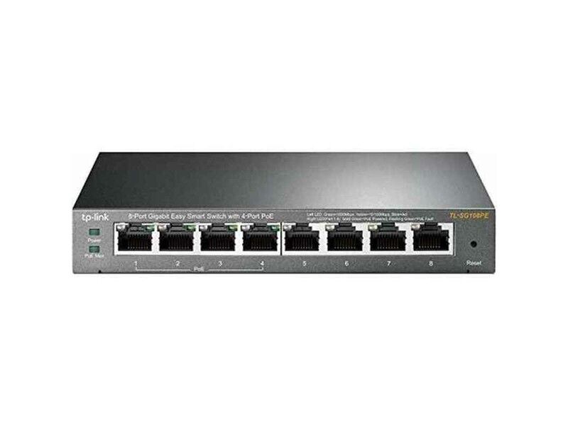 Centralka Switch na biurko TP-Link TL-SG108PE Szary