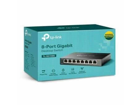 Przełącznik TP-Link TL-SG108S RJ-45 x 8 Czarny