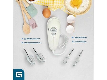 Blender-Mikser Grunkel AM-350TURB05BOWL 350 W Biały 1 L 2 L