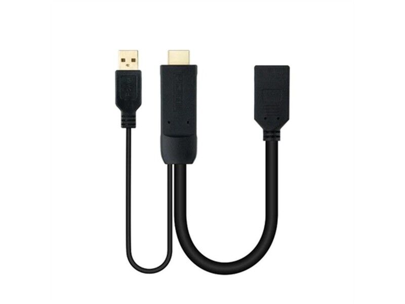 Kabel DisplayPort do HDMI NANOCABLE 10.16.0205 Czarny 20 cm 4K Ultra HD