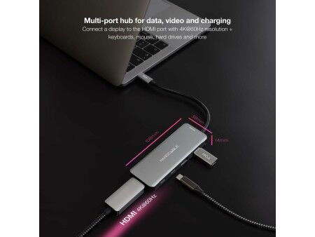 HUB USB NANOCABLE 10.16.1006 Szary (1 Sztuk)