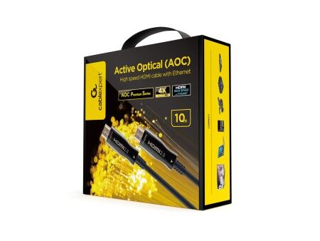 Kabel HDMI GEMBIRD CCBP-HDMI-AOC-10M-02 10 m Czarny