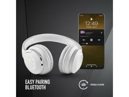 Słuchawki Bluetooth z Mikrofonem NGS ARTICAGREEDWHITE Biały