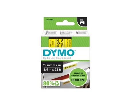 Etykiety samoprzylepne Dymo S0720880 Czarny/Żółty 7 m
