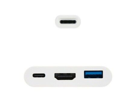 Adapter USB-C na HDMI NANOCABLE 10.16.4302 Full HD (15 cm) Biały (1 Sztuk)