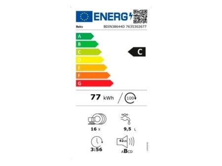 Zmywarka BEKO BDIN38644D Możliwość dostosowania 60 cm