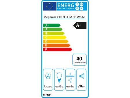 Okap konwencjonalny Mepamsa 350.0528.003 90 cm 720 m3/h 63 dB 145W Biały A+