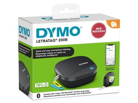 Elektryczna Przenośna Drukarka Etykiet Dymo LetraTag 200-B