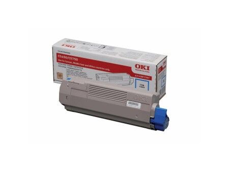 Toner Oryginalny OKI 43872307 Czarny Turkusowy