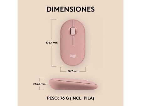 Myszka Bluetooth Bezprzewodowa Logitech 910-007014 Biały 4000 dpi