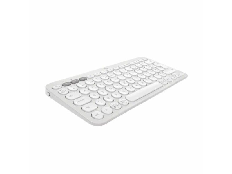 Klawiatura Bluetooth z podstawką do tabletu Logitech K380 Francuski Biały AZERTY