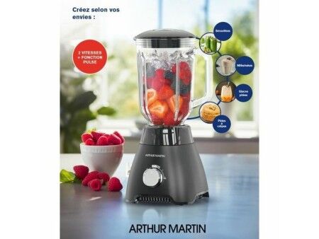 Mikser z Tworzywa Sztucznego Arthur Martin AMPB40 Przezroczysty 400 W 1,5 L