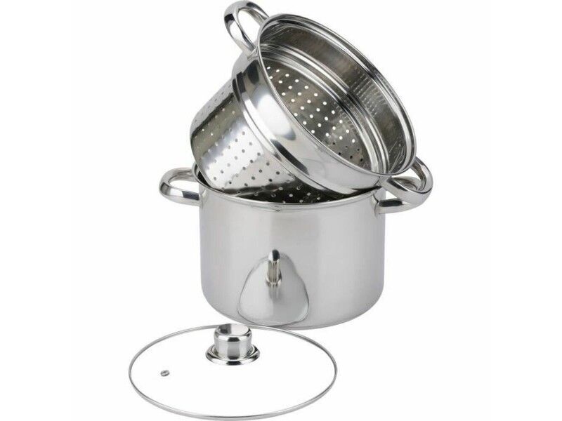 Parowar Garnek do Gotowania na Parze Baumalu Ø 20 cm Metal Stal nierdzewna 5 L