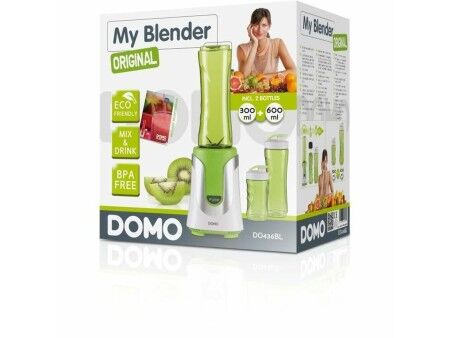 Mikser z Tworzywa Sztucznego DOMO DO436BL Kolor Zielony 600 ml
