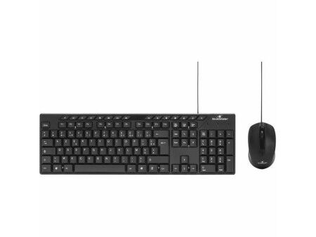 Klawiatura i Myszka Bluestork MEDIA OFFICE Czarny AZERTY