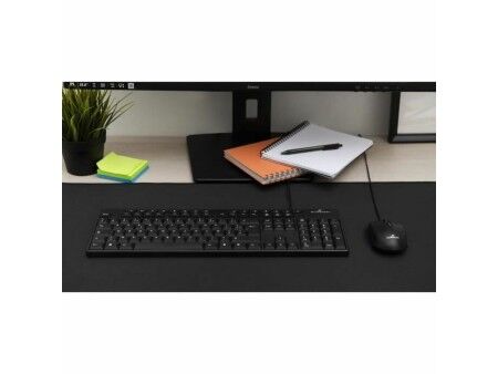 Klawiatura i Myszka Bluestork MEDIA OFFICE Czarny AZERTY