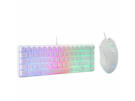 Klawiatura i Myszka The G-Lab COMBO-HYDRO Biały