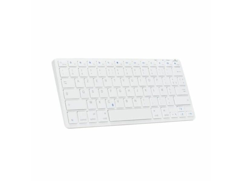 Klawiatura Bluestork Azerty Francuski Biały