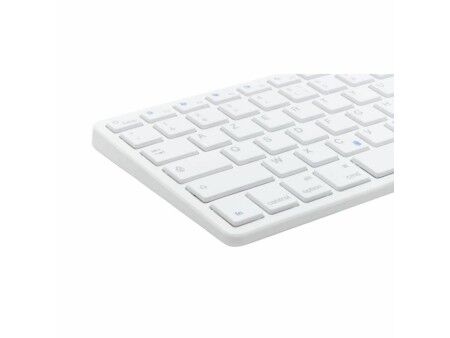 Klawiatura Bluestork Azerty Francuski Biały